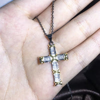 Unisex 925 Sterling Silver Plated Luxury Cross