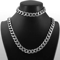 7mm Stainless Steel Chain Jewelry Set