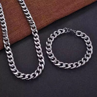 7mm Stainless Steel Chain Jewelry Set