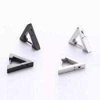 1PC Stainless Steel Triangle Punk Earring