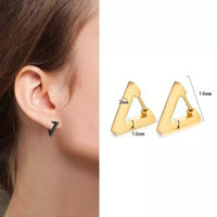 1PC Stainless Steel Triangle Punk Earring