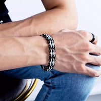 Luxury Stainless Steel Bicycle Chain Bracelet