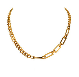 Women Stainless Steel Stylish Golden Necklace