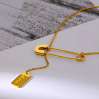 Women Stainless Steel Stylish Long Chain Necklace