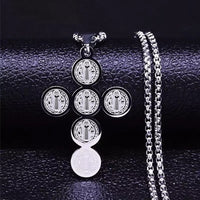 Christian Cross Pendant Chain Necklace