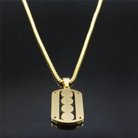 Crystal Stainless Steel Pendant Necklace