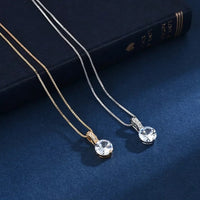 925 Sterling Silver Plated Drop Necklace