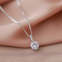 925 Sterling Silver Plated Drop Necklace