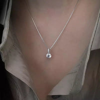 925 Sterling Silver Plated Drop Necklace