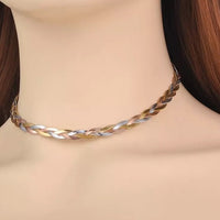 3 Color Stainless Steel Bohemia Snake Necklace