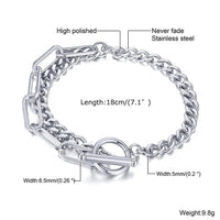 Men Cuban Chain Stainless Steel Bracelet