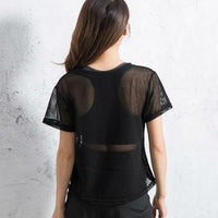 Summer Women Short Sleeve Hollow Out Top