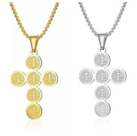 Christian Cross Pendant Chain Necklace