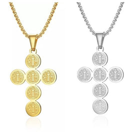 Christian Cross Pendant Chain Necklace