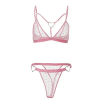 Women Lace Bra & G-String Lingerie Set