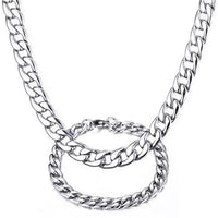 7mm Stainless Steel Chain Jewelry Set