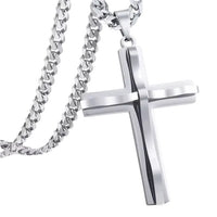 Unisex Stainless Steel Cross Necklace