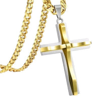 Unisex Stainless Steel Cross Necklace