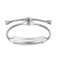 Stainless Steel White Glaze Chain Bracelet