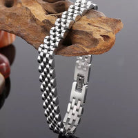 Stainless Steel 10mm Watch Chain Unisex Bracelet