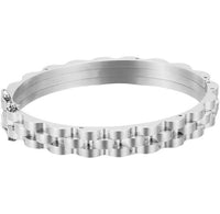 9mm Stainless Steel Cuff Bangle Unisex Bracelet