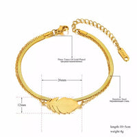 Women Stainless Steel Snake Chain Bracelet