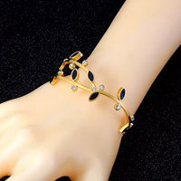 Women Stainless Steel Branch Design Bracelet