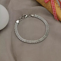 Stainless Steel Chunky Twisted Rope Chain Bracelet