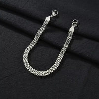 Stainless Steel Chunky Twisted Rope Chain Bracelet