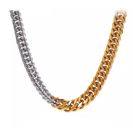 Double Color 316L Stainless Steel Chain Necklace