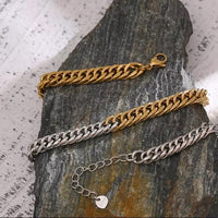 Double Color 316L Stainless Steel Chain Necklace