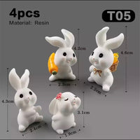 4Pcs Bunny Home Decoration