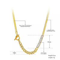 Stainless Steel Snake Chain Necklace For Women