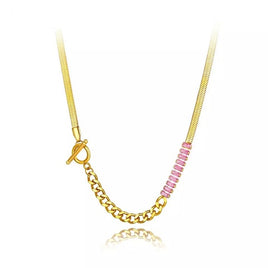 Stainless Steel Snake Chain Necklace For Women