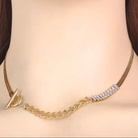 Stainless Steel Snake Chain Necklace For Women