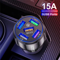 5 Port Fast Car USB Charger