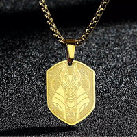 Stainless Steel God Of Death Anubis Pendant Necklace