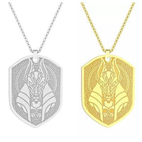 Stainless Steel God Of Death Anubis Pendant Necklace