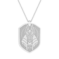 Stainless Steel God Of Death Anubis Pendant Necklace