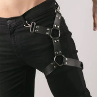 PU Leather Gothic Adjustable Body Belt