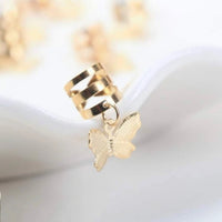 15Pcs Butterfly Charm Hair Ring