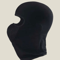 Men Solid Hat & Neck Black Gaiter