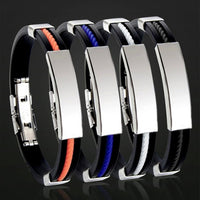 Men Stainless Steel String Bracelet