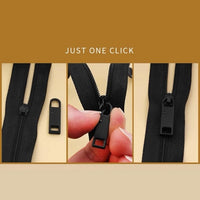 3Pcs Metal Black Zipper Pull