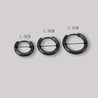 3Pcs Stainless Steel Unisex Hoop Earring