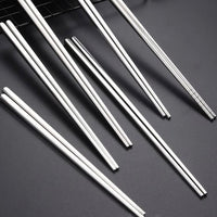 1 Pair Stainless Steel Chopstick