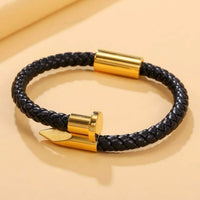 Men Geometric Nail Design Bracelet