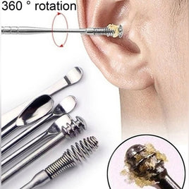 6 Pcs/Set Ear Pick With Storage Bag