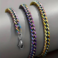 Men Multicolor Stainless Steel Chain Necklace