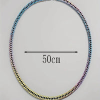 Men Multicolor Stainless Steel Chain Necklace